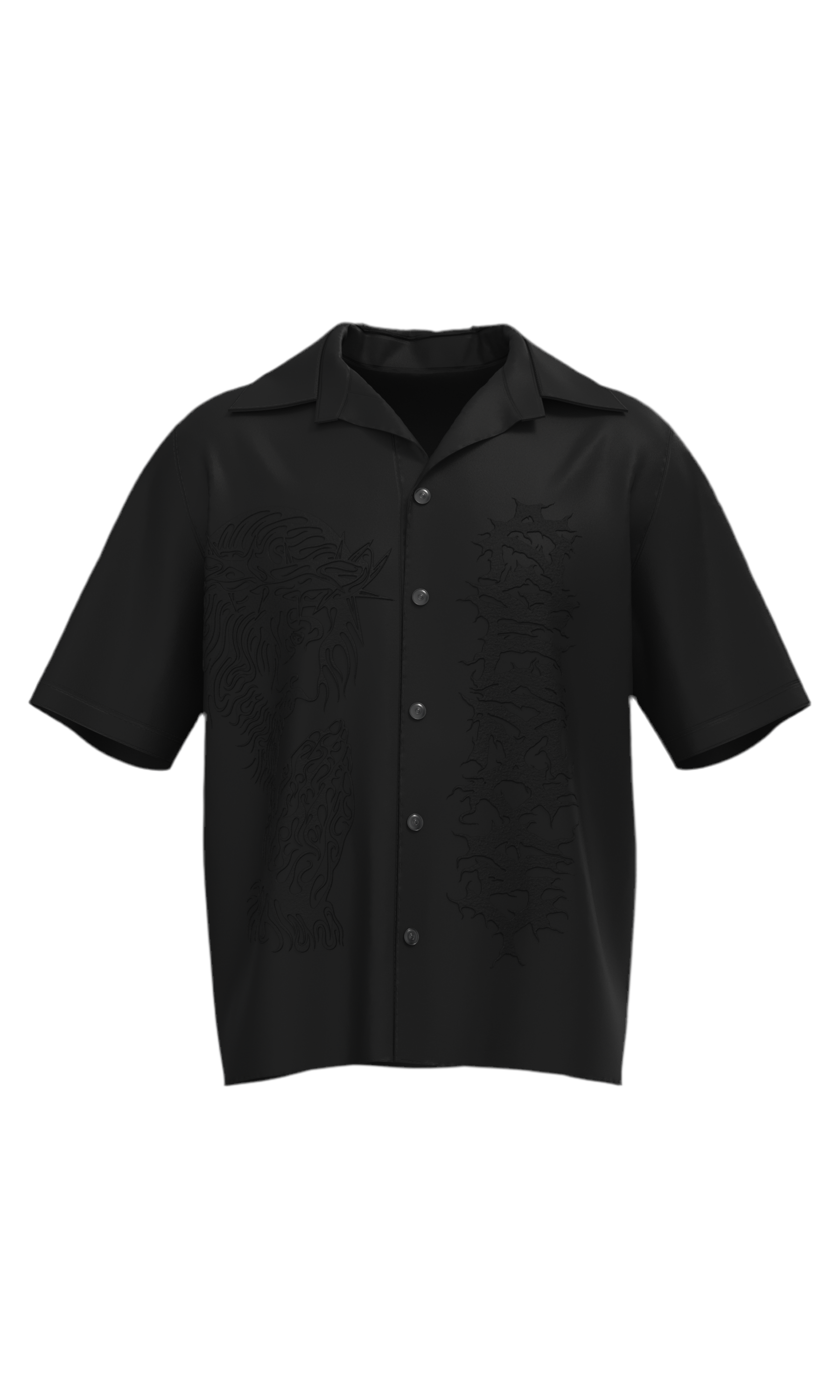 Heaven Sent Bowling Shirt- Black – Angels May Cry