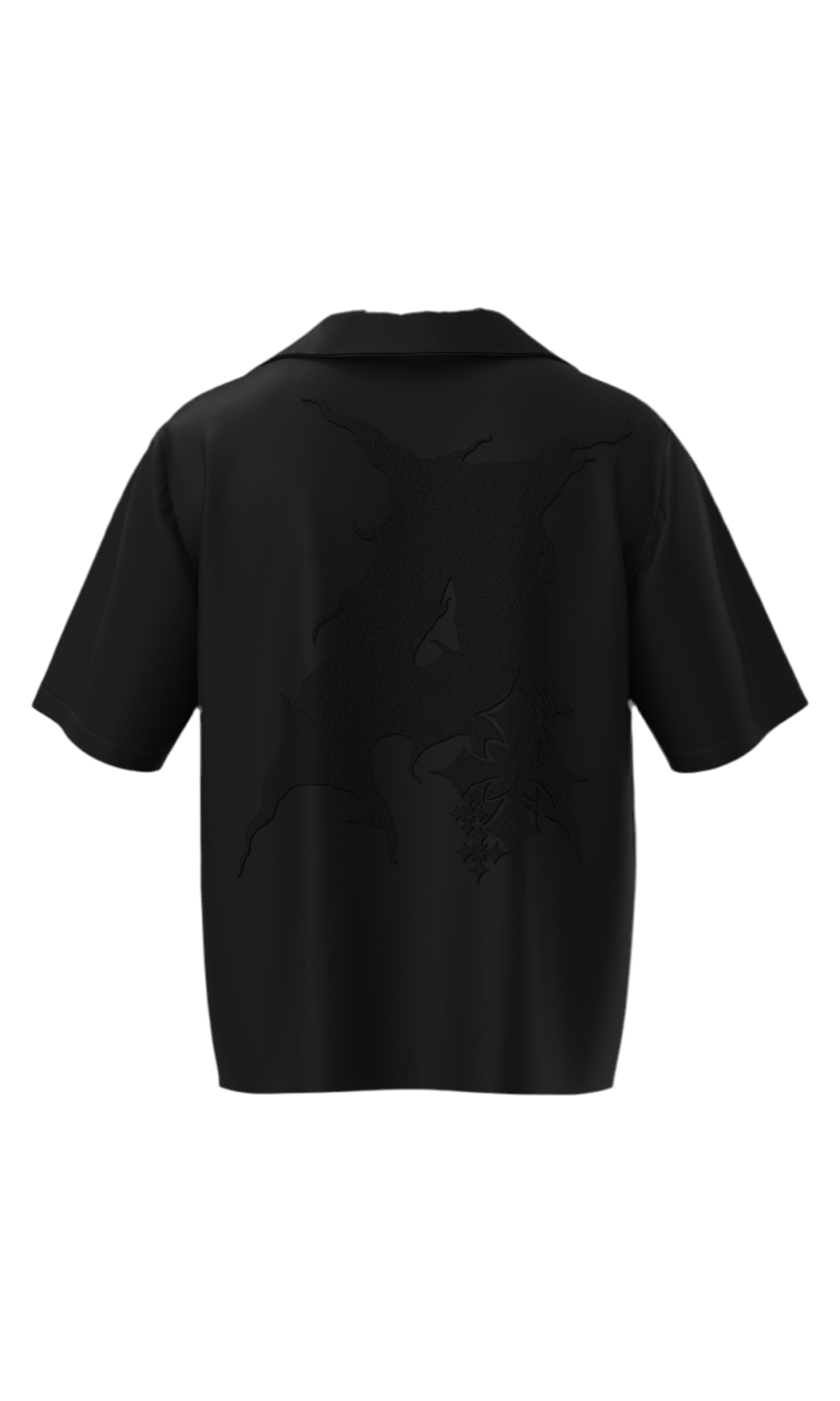 Heaven Sent Bowling Shirt- Black