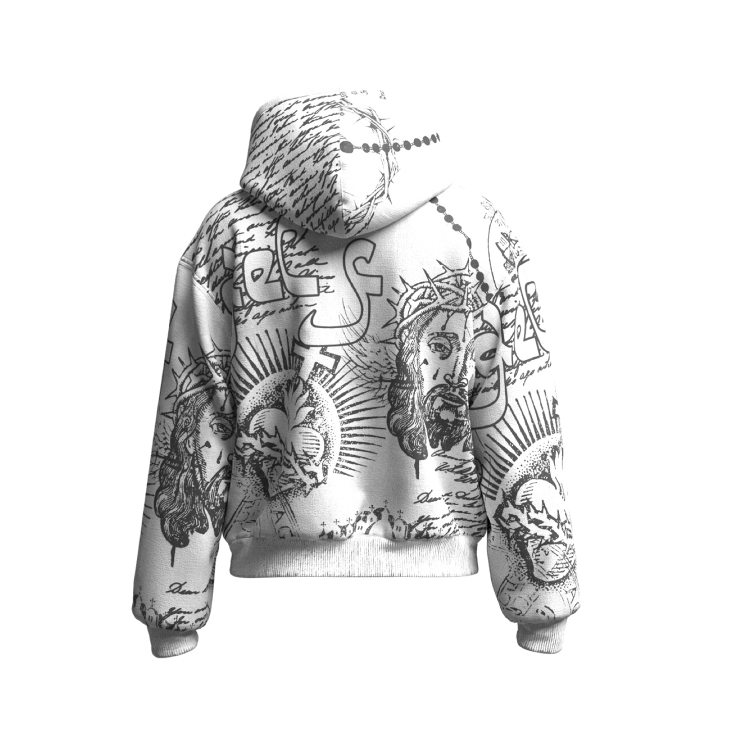 Divine Ink Hoodie- White