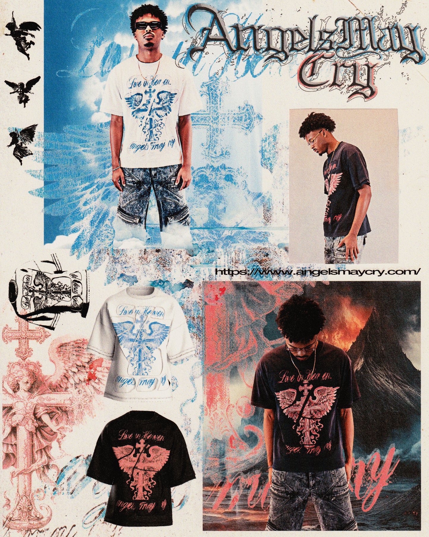 Eternal Tee- Aged Black White