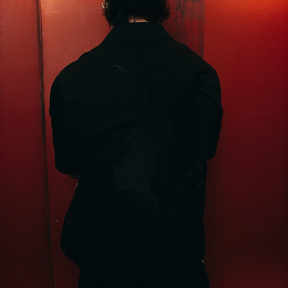 Heaven Sent Bowling Shirt- Black