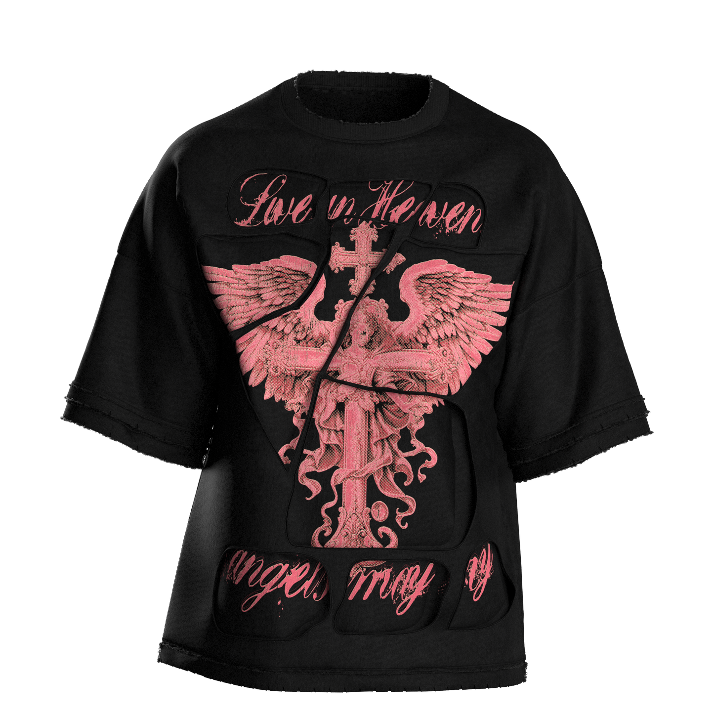 Eternal Tee- Aged Black White