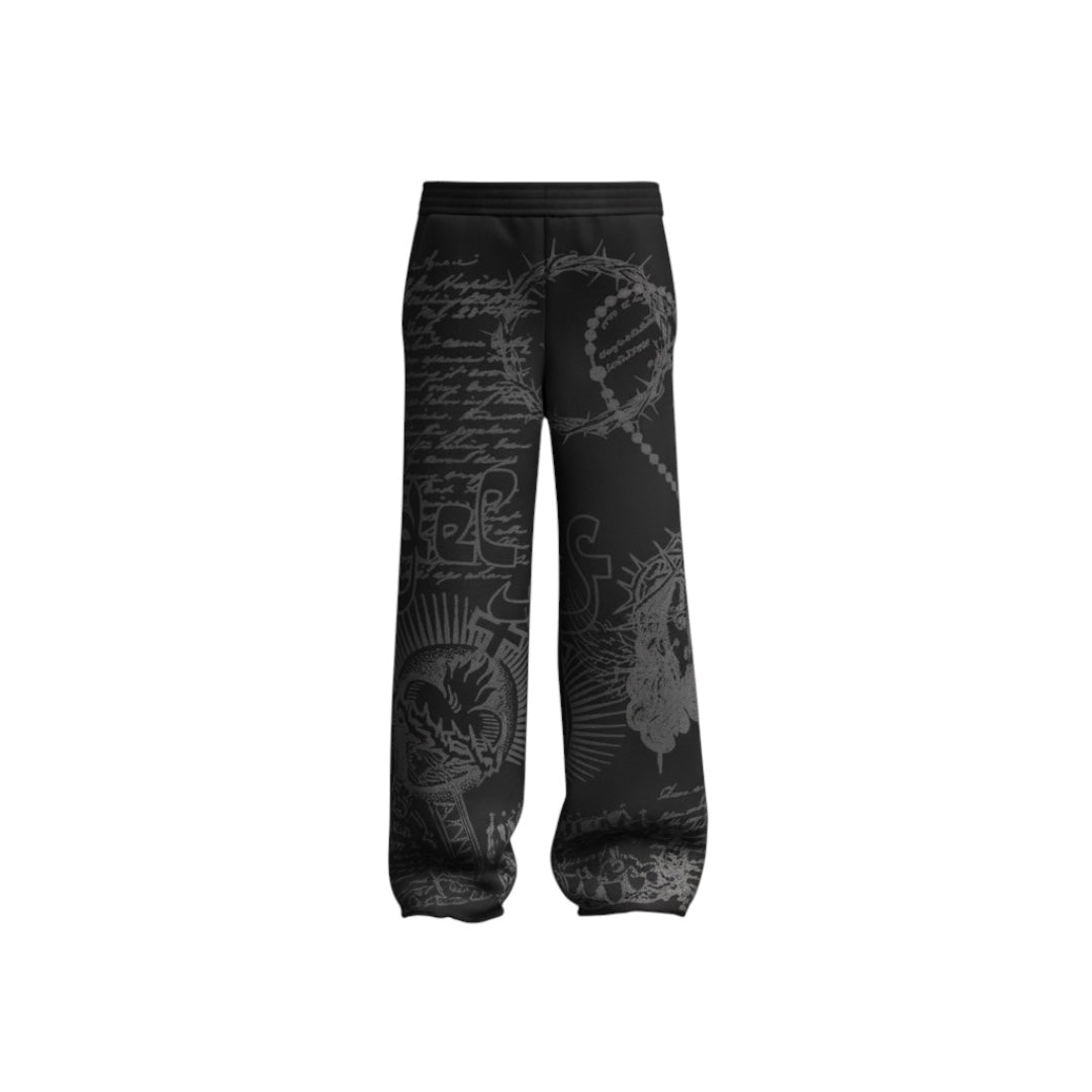 Divine Ink Sweatpant- Aged Black