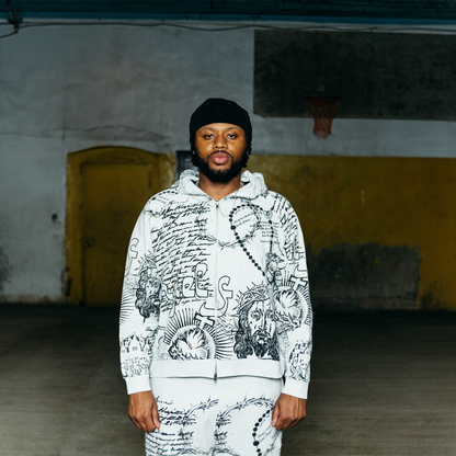 Divine Ink Hoodie- White