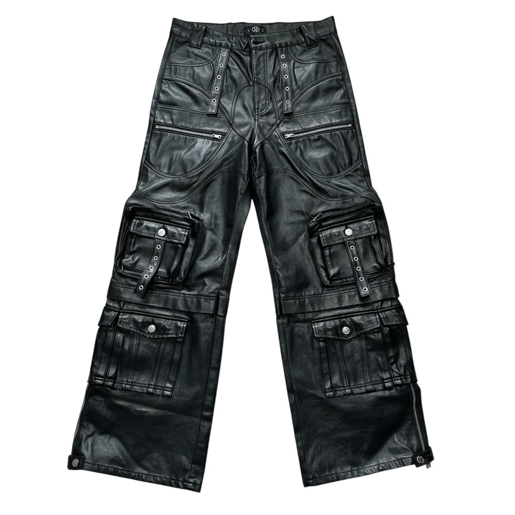 Wax Cargo Pants - Over-Dyed Black