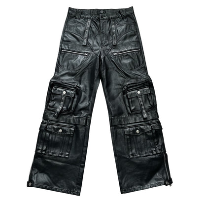 Wax Cargo Pants - Over-Dyed Black