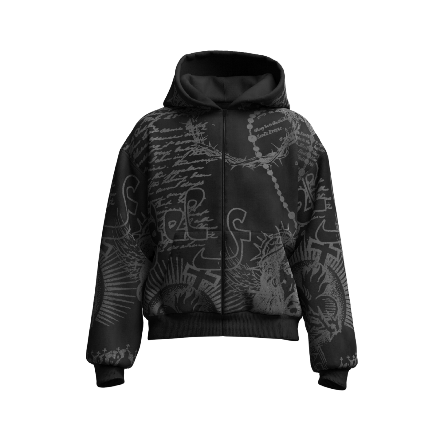 Divine Ink Hoodie- Black