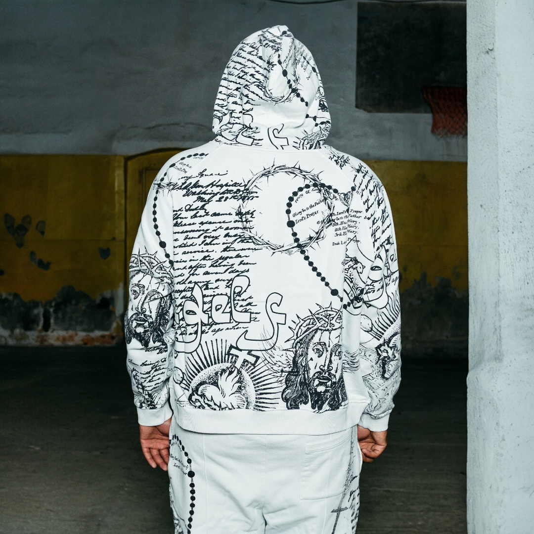Divine Ink Hoodie- White