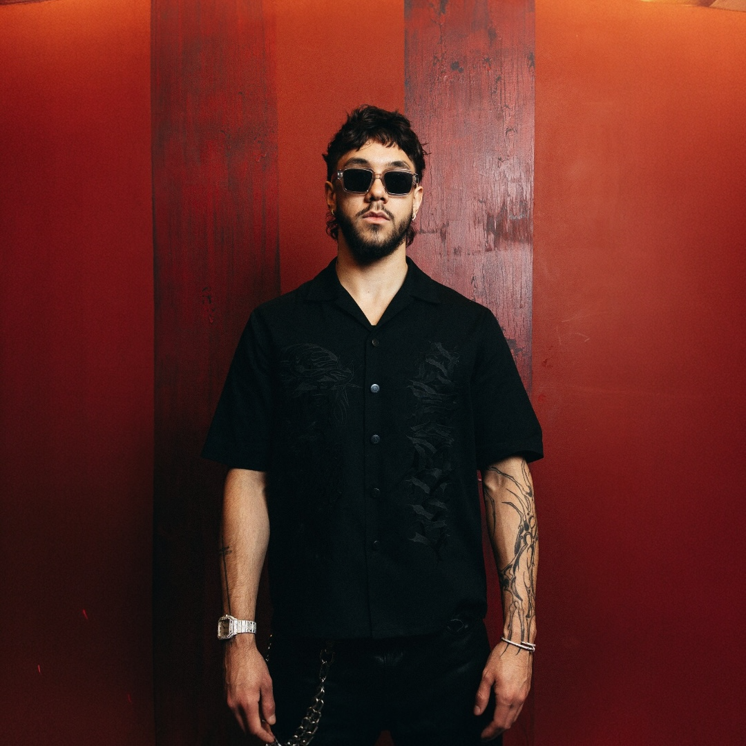 Heaven Sent Bowling Shirt- Black
