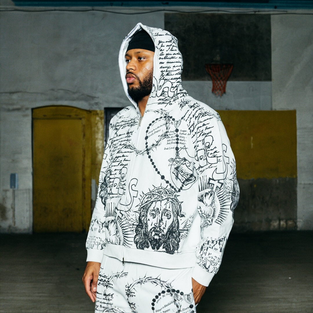 Divine Ink Hoodie- White