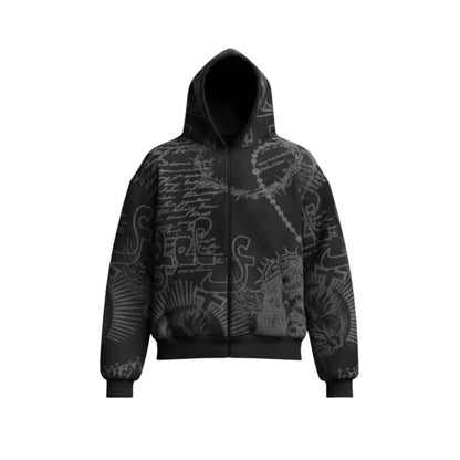 Divine Ink Hoodie- Black